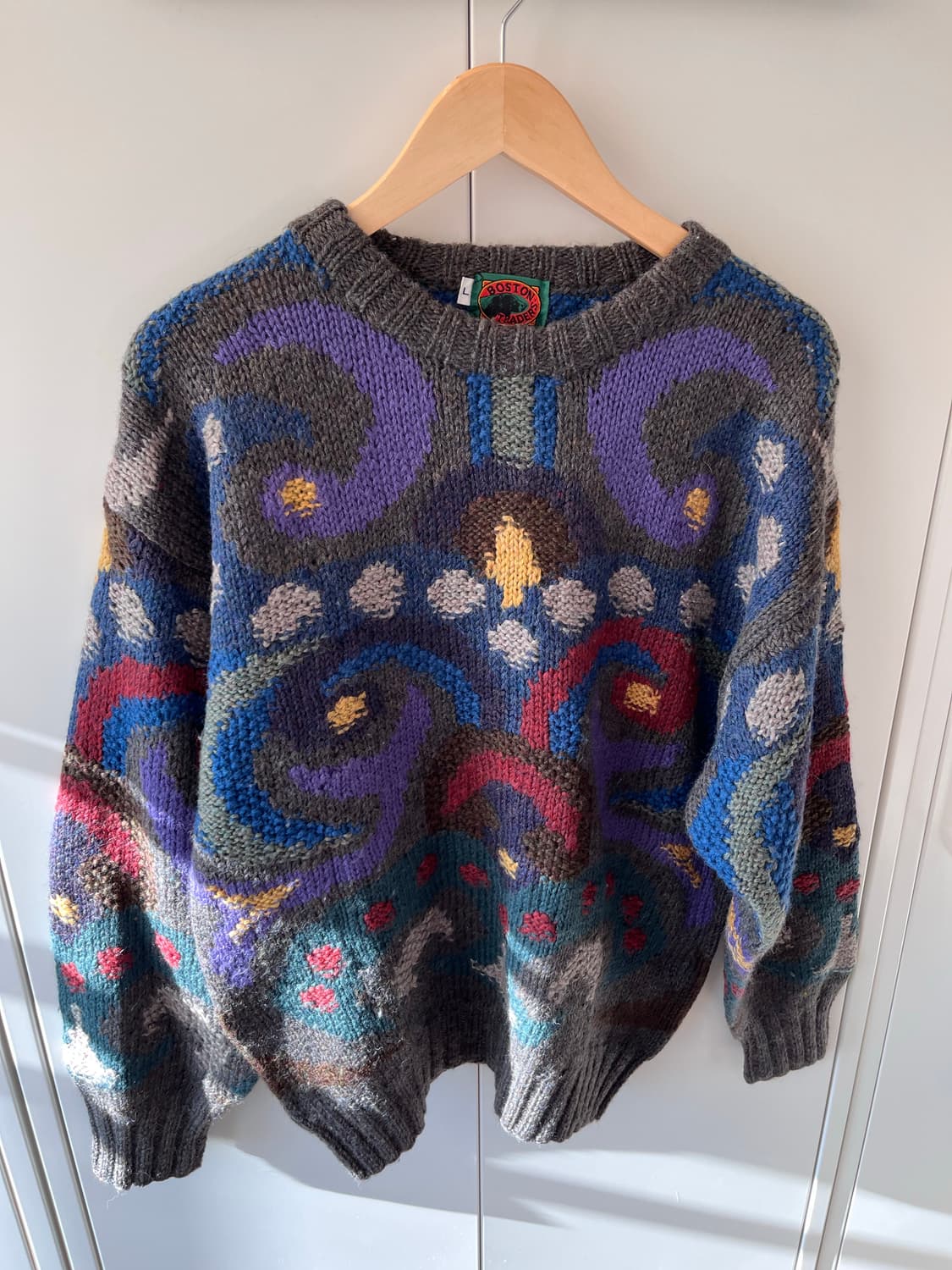 Boston traders 패턴 울 니트 상품이미지8