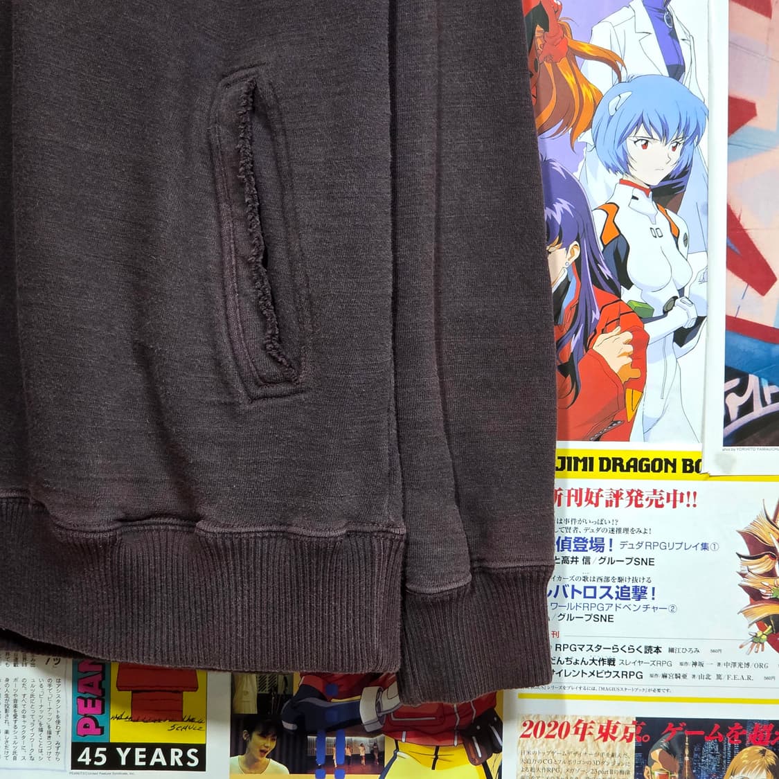 JPN 사이드 절개 그런지 아노락 후드티 상품이미지4