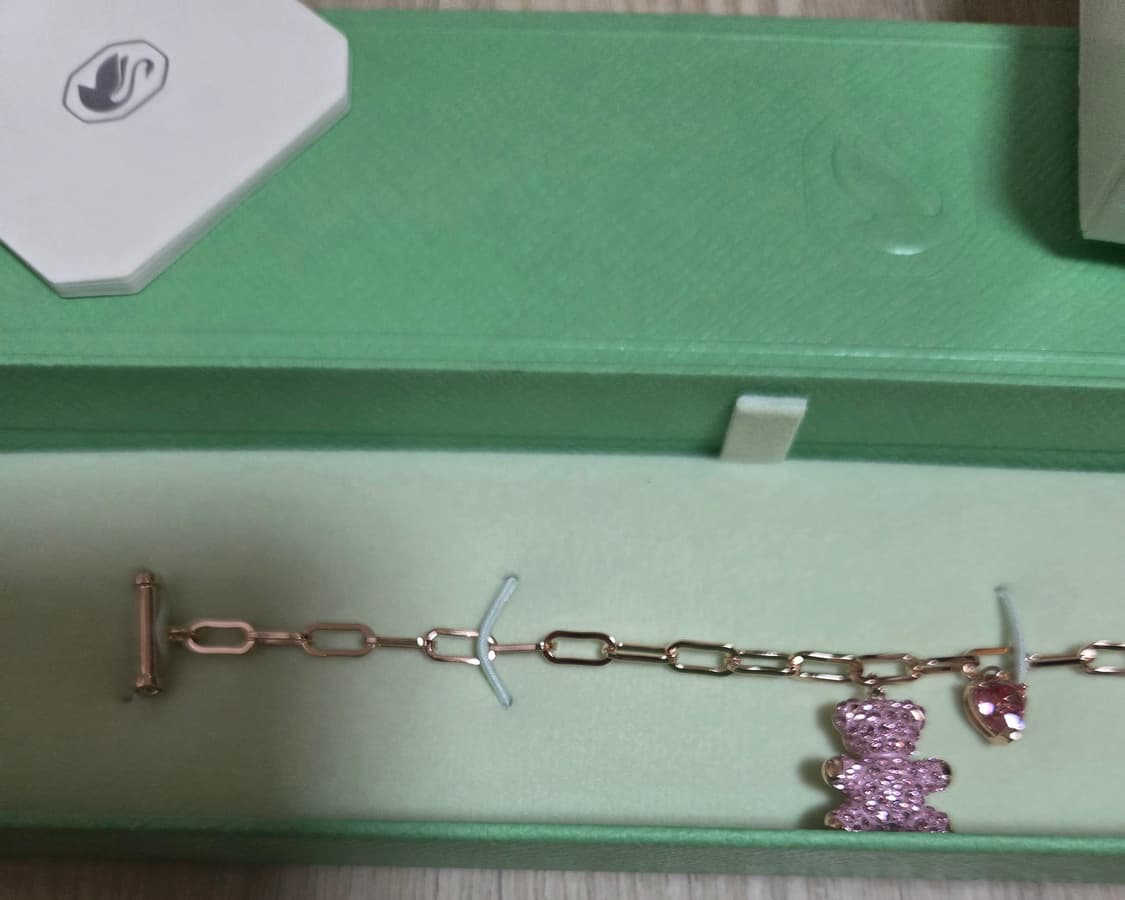 새제품)스와로브스키 테디 베어 팔찌 정품 상품이미지8