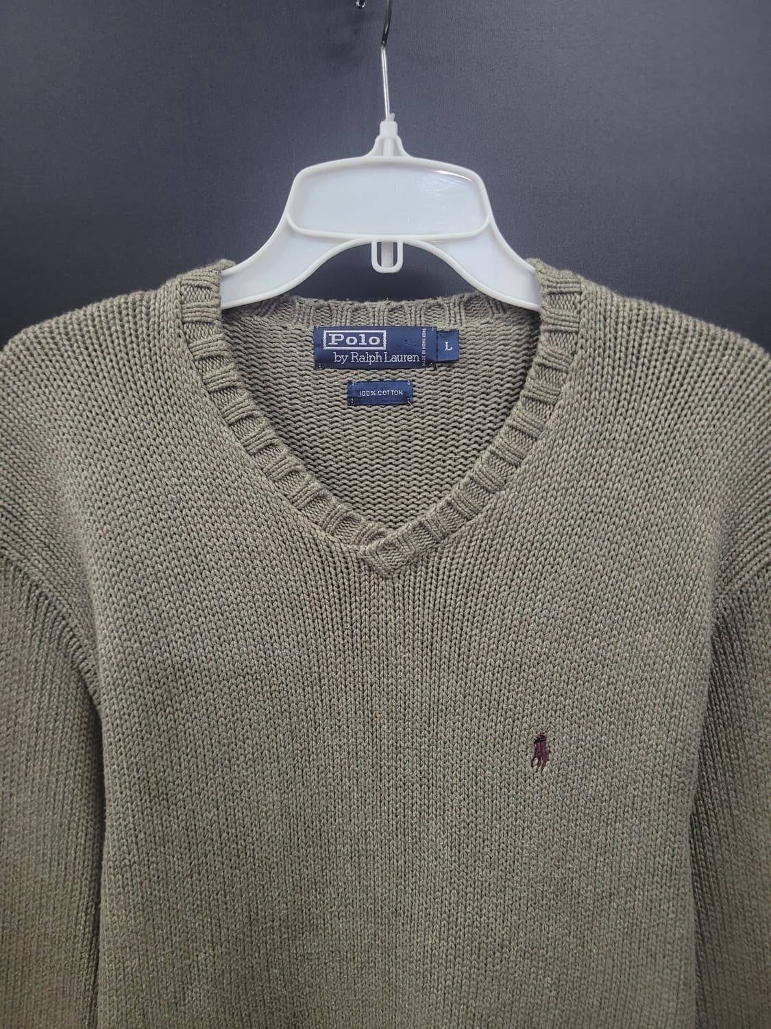 Ralph Lauren 랄프로렌 자수로고 브이넥 니트 상품이미지2