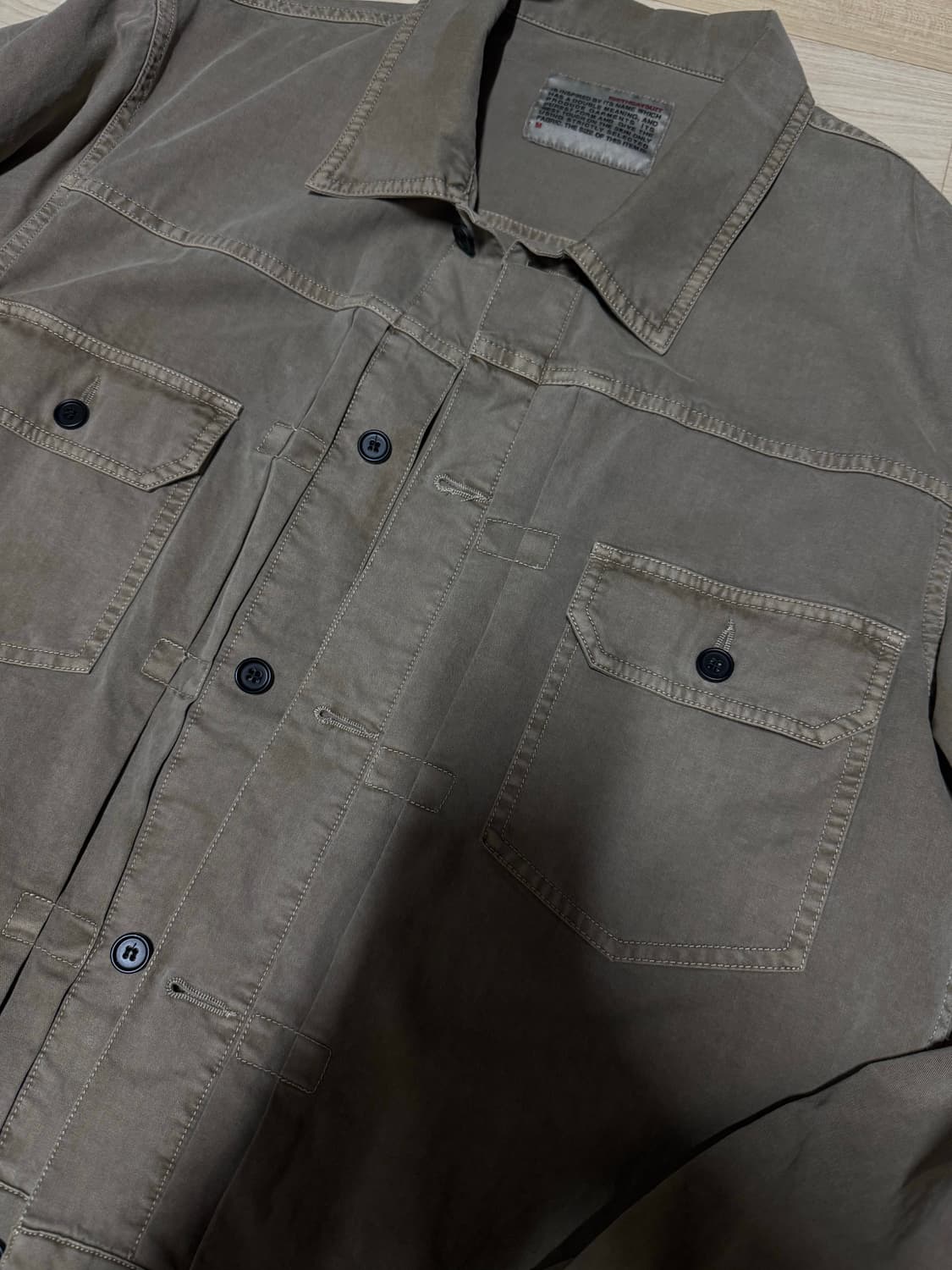 벌스데이수트 TRUCKER SHIRTS (BROWN) 상품이미지3