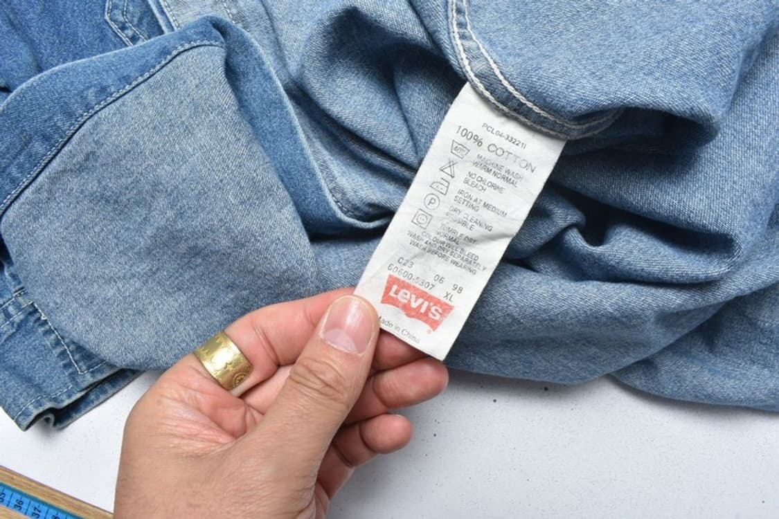 90S 리바이스 데님셔츠 청남방 XL N0913 상품이미지9