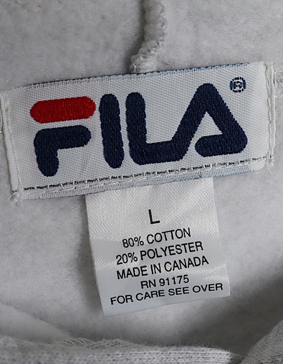 90's FILA Sweat Hoodie Made in CANADA 상품이미지5