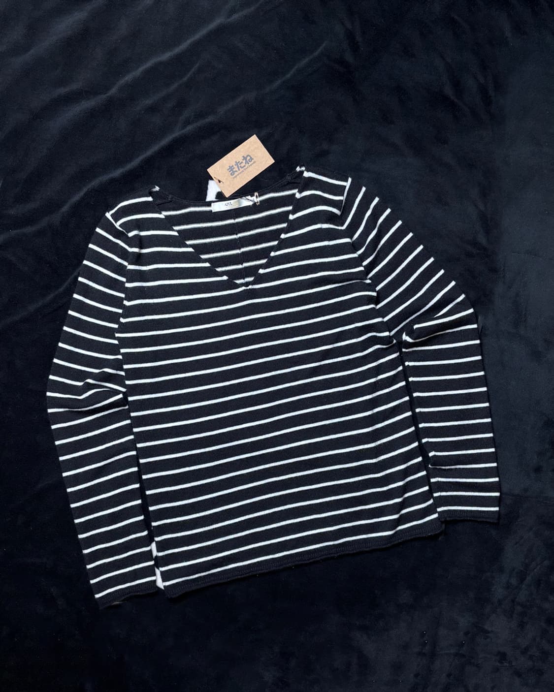 일본빈티지 AZUL 브이넥 긴팔티 상품이미지1