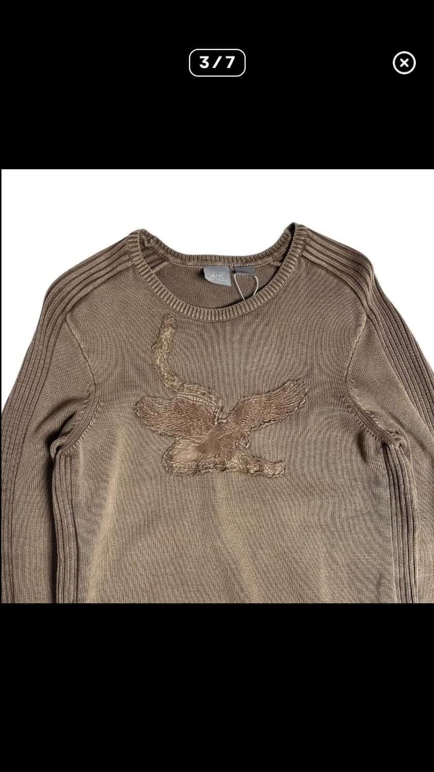Armani exchange 독수리 브라운 니트 상품이미지3