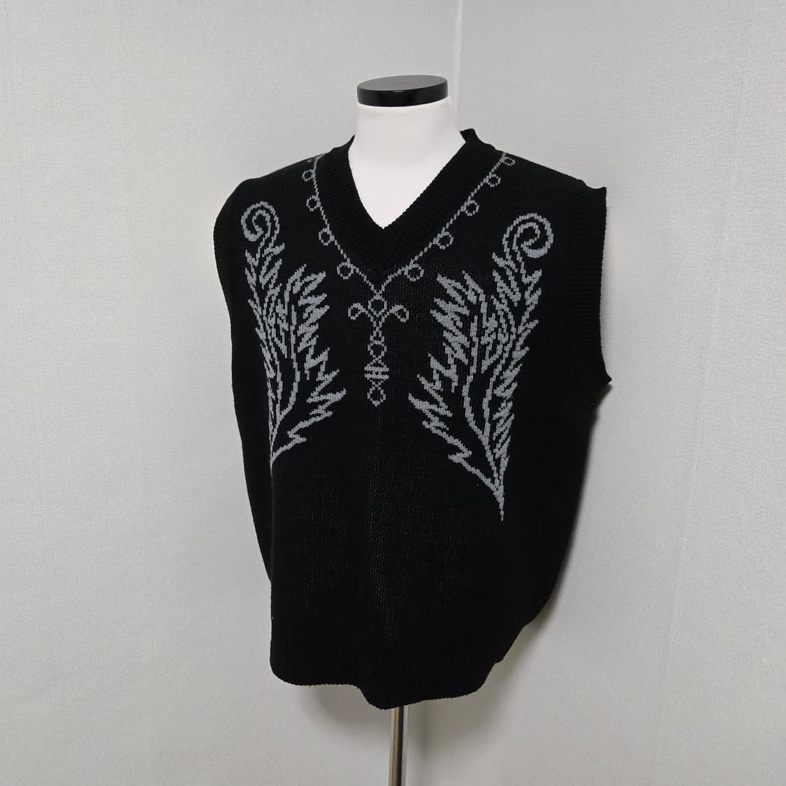 바스틱 웨스턴 패턴 니트 베스트 / 남성 조끼/ 남성 베스트  상품이미지8