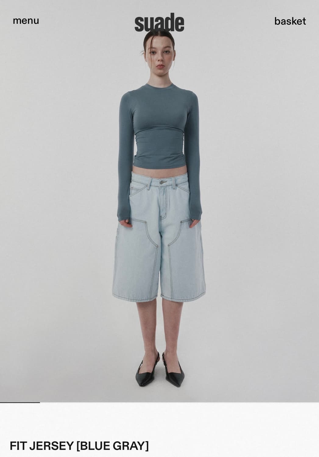 Suade Fit jersey blue gray 상품이미지1