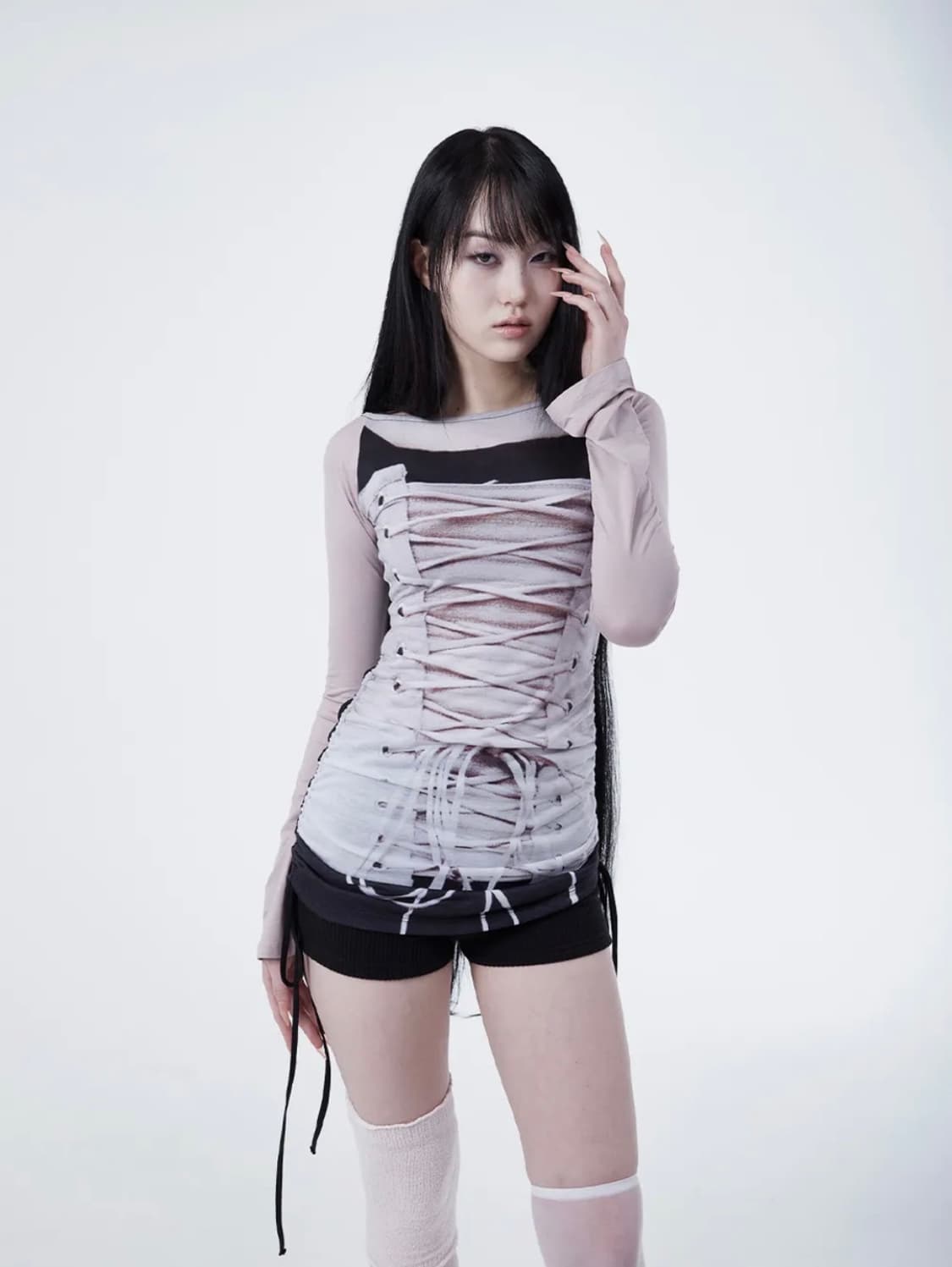 엘프엘프엘프 아카이브스 디티피 발렛 롱 슬리브 코르셋 상품이미지1