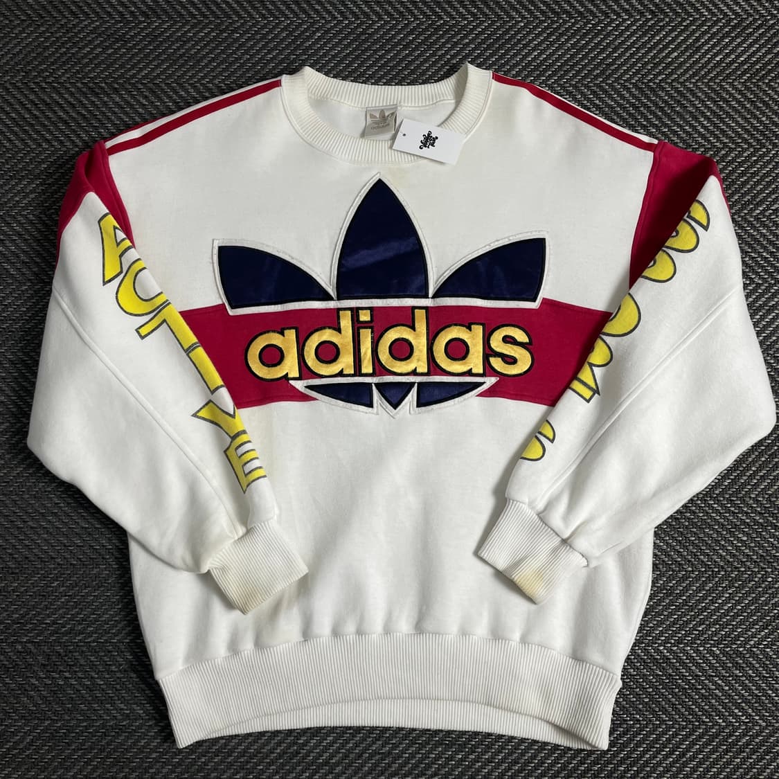 90s 아디다스 빅로고 레트로 박시핏 스웻 셔츠y 3542 상품이미지2