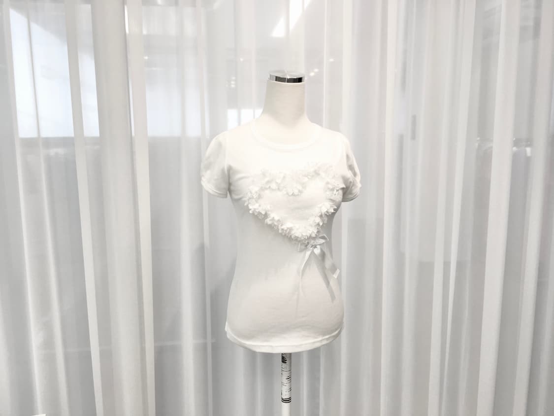 Frill Heart Baby Tee 상품이미지1