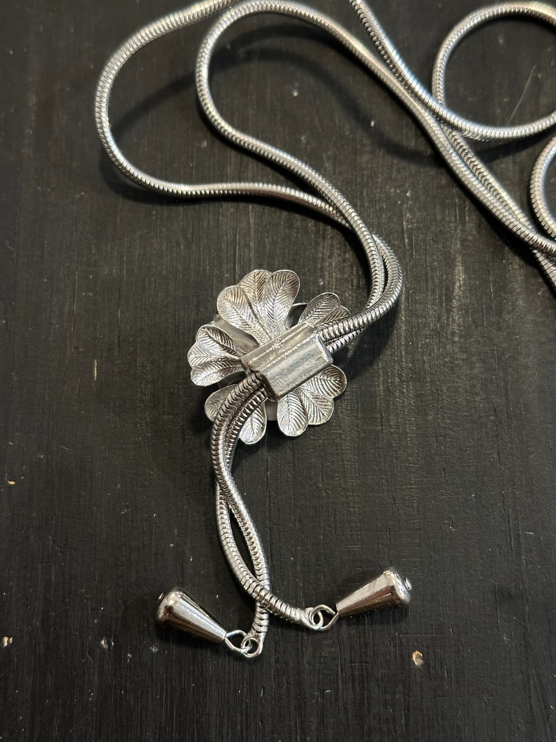 Vintage pearl bolo tie✨ 상품이미지3