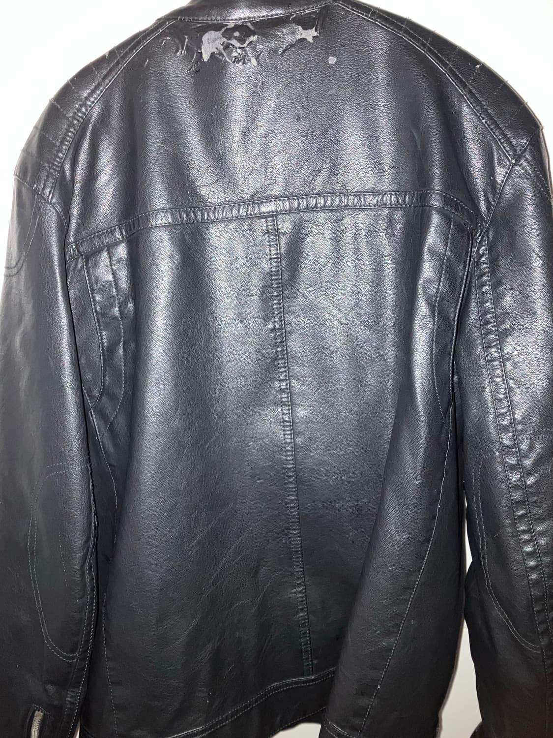 vintage leather biker jacket 상품이미지2