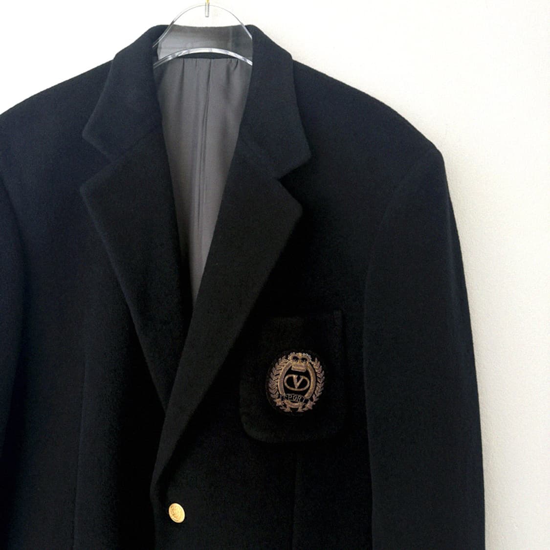 발렌티노 스포츠 엠블럼 와펜 금장버튼 아이비리그 스쿨룩 자켓 상품이미지5