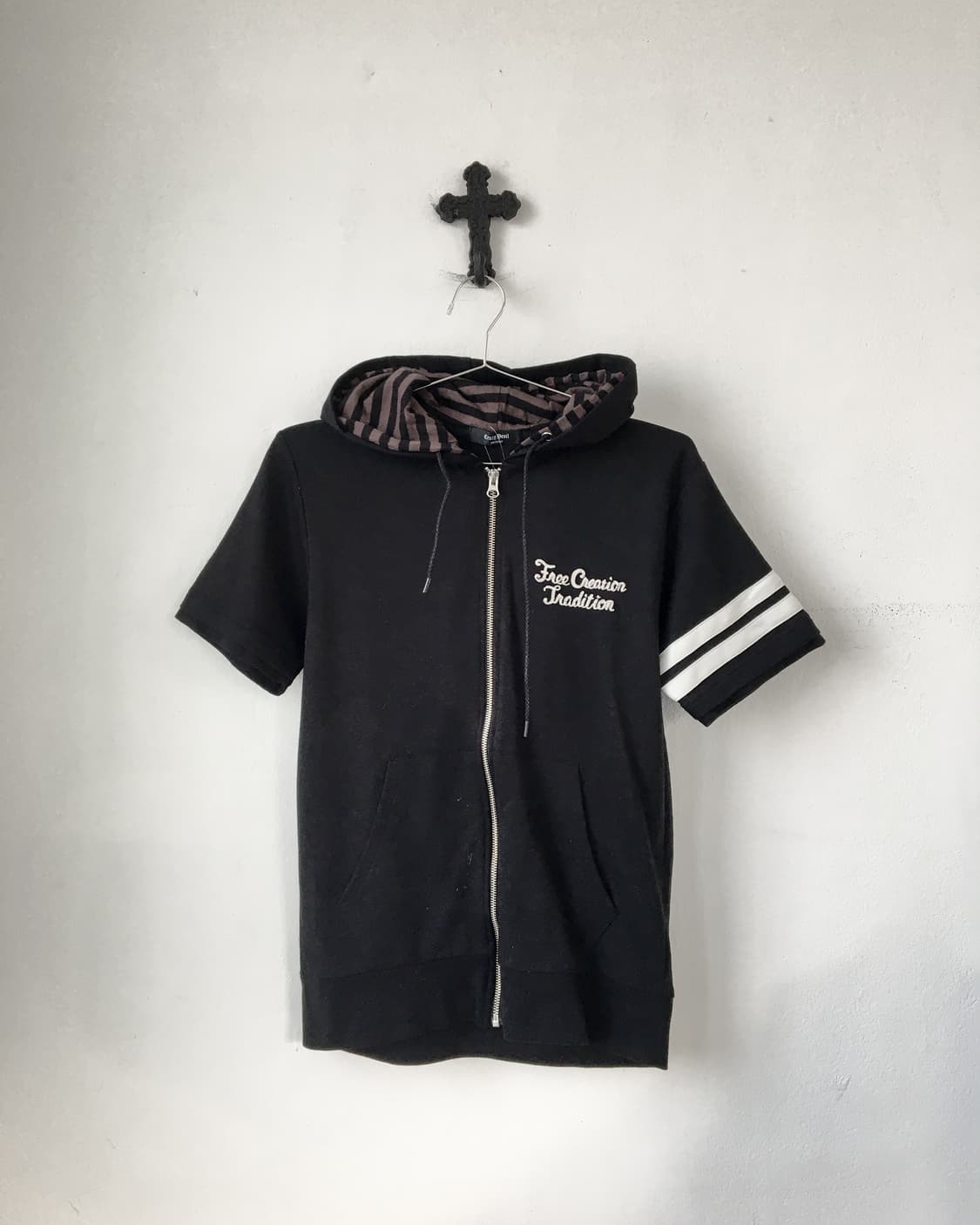 Back skull needle work hood zip up 상품이미지3