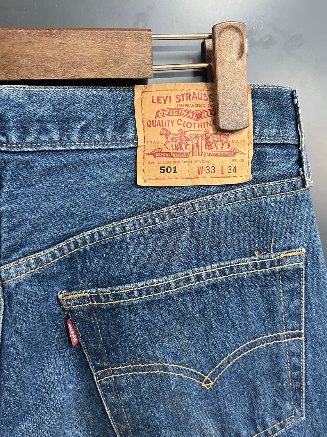 00s Levis 리바이스 501 버튼플라이 스트레이트 데님 팬츠 상품이미지3