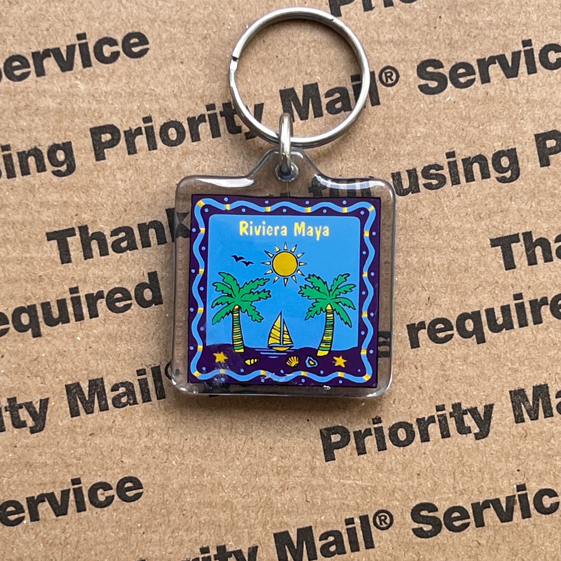 90s vtg Riviera Maya Keyring 상품이미지1