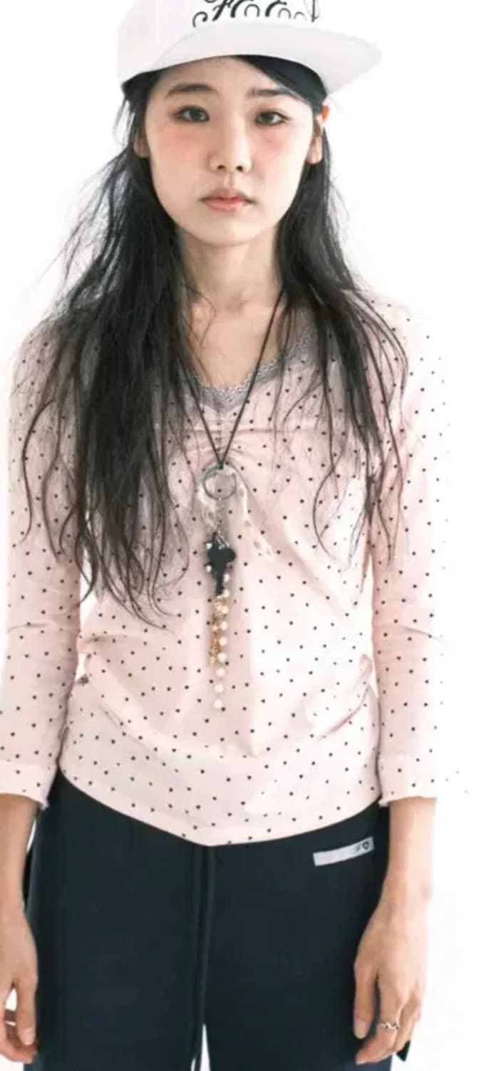 샵페어리 미니 하트 레이스탑 상품이미지1