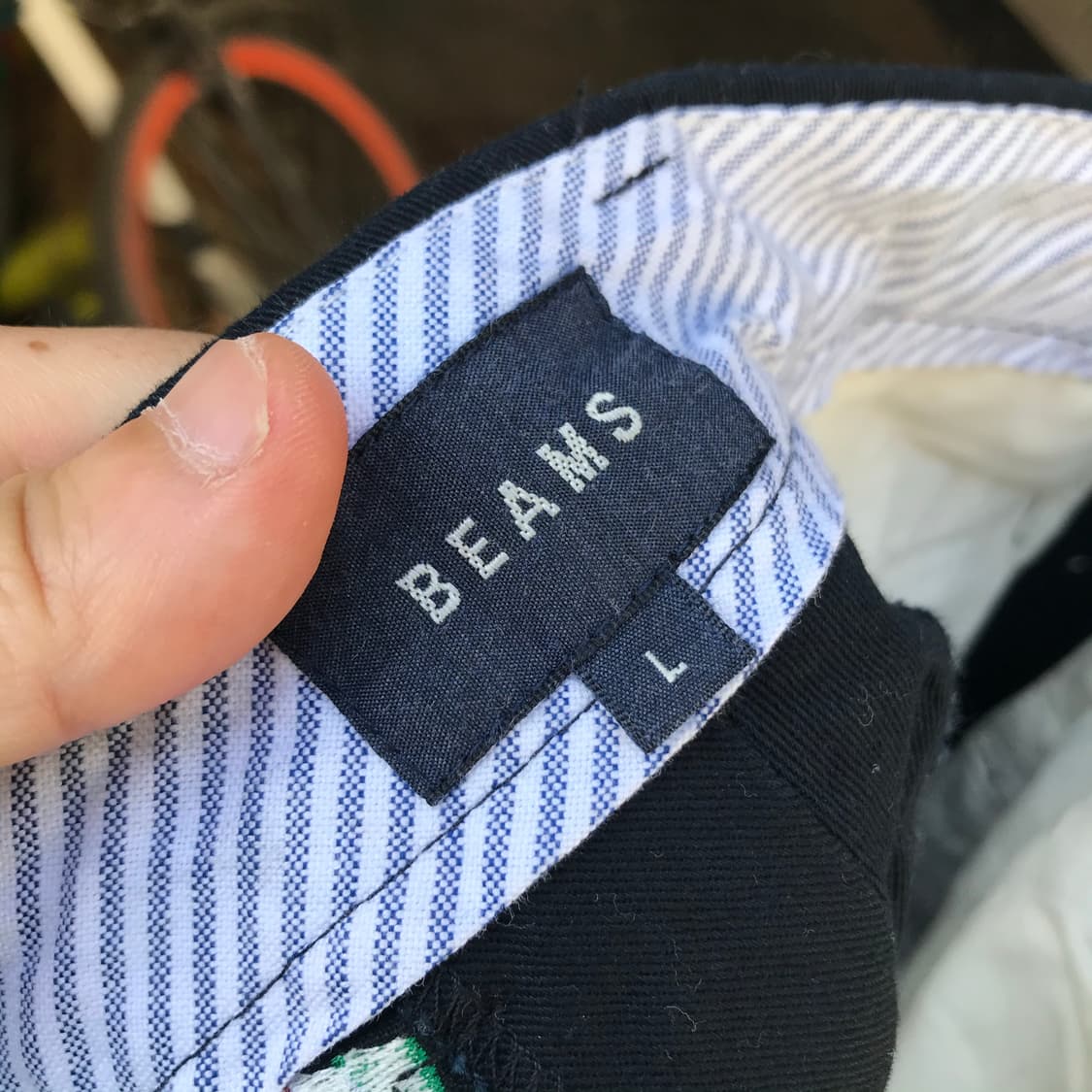 빔즈 일제 국기 검정 팬츠 상품이미지3