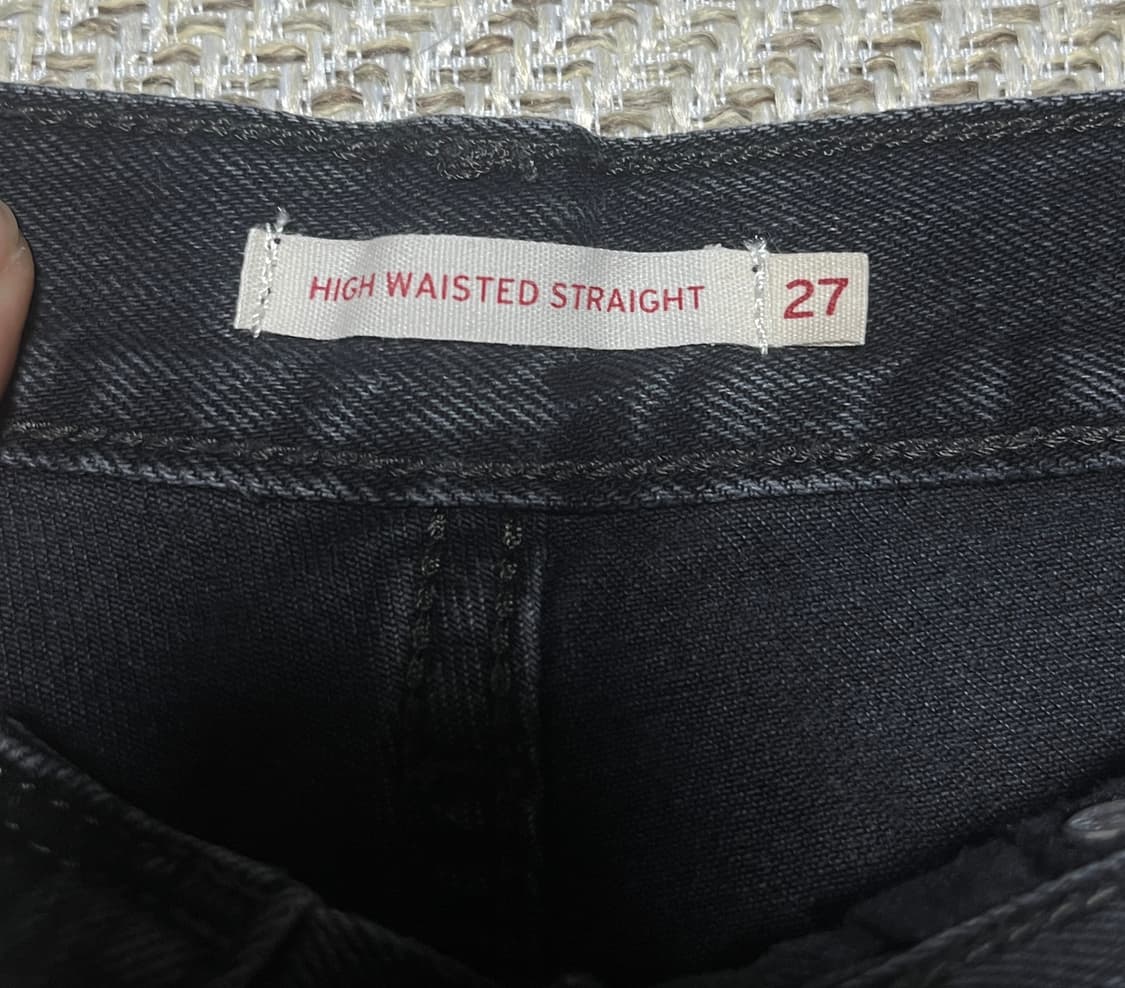 리바이스 흑청 와이드 데님 팬츠 청바지 27 상품이미지7