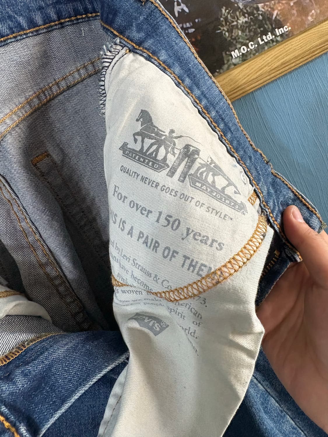 00‘s Levis 505 Denim pant.  상품이미지6