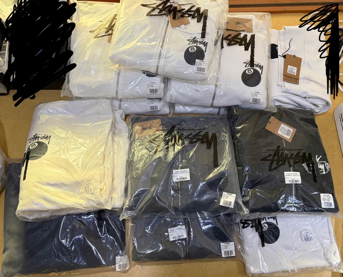 (미개봉) Stussy Built To Last Zip Hoodie 블랙 상품이미지3