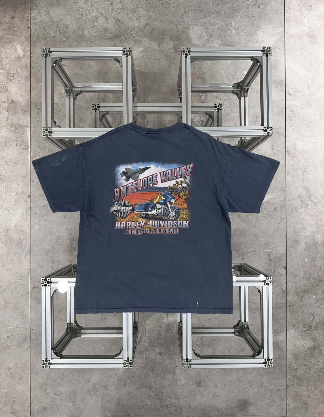 Harley-Davidson “HEROES” Blue T-shirt 상품이미지2