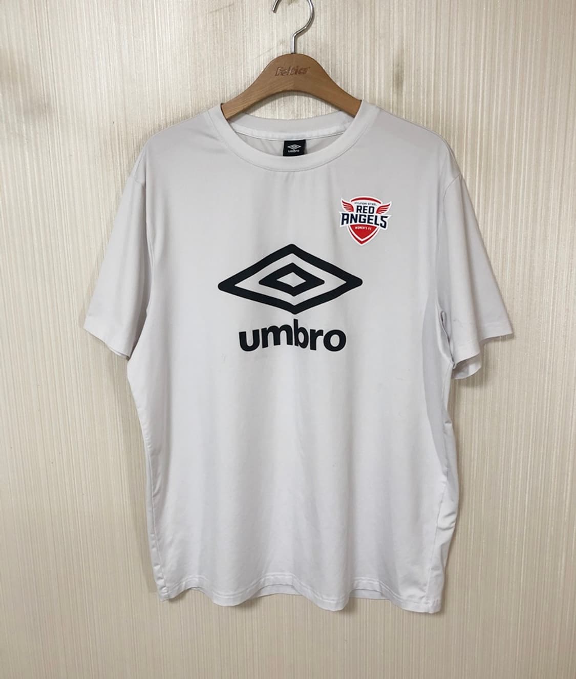 WK리그 엄브로 인천 현대제철 레드엔젤스 선수실착 트레이닝셔츠 2XL 상품이미지1