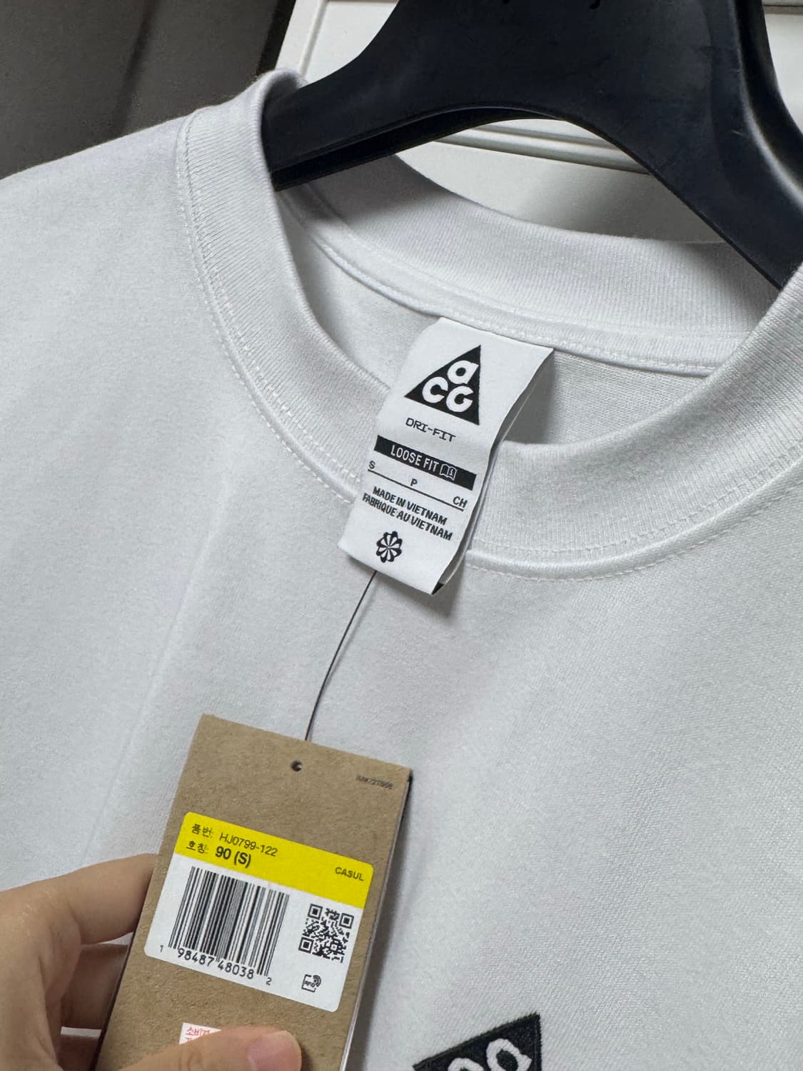 (S) 나이키 ACG 맥스 90 티셔츠 화이트 상품이미지3