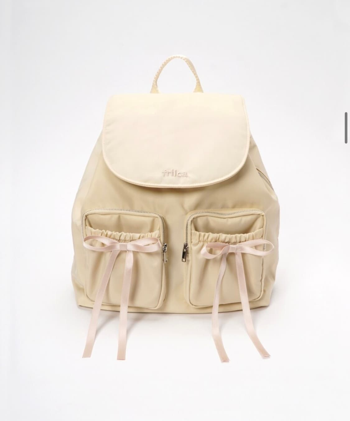 프릴카 FRILCA 리본 브로치 베이지 상품이미지4