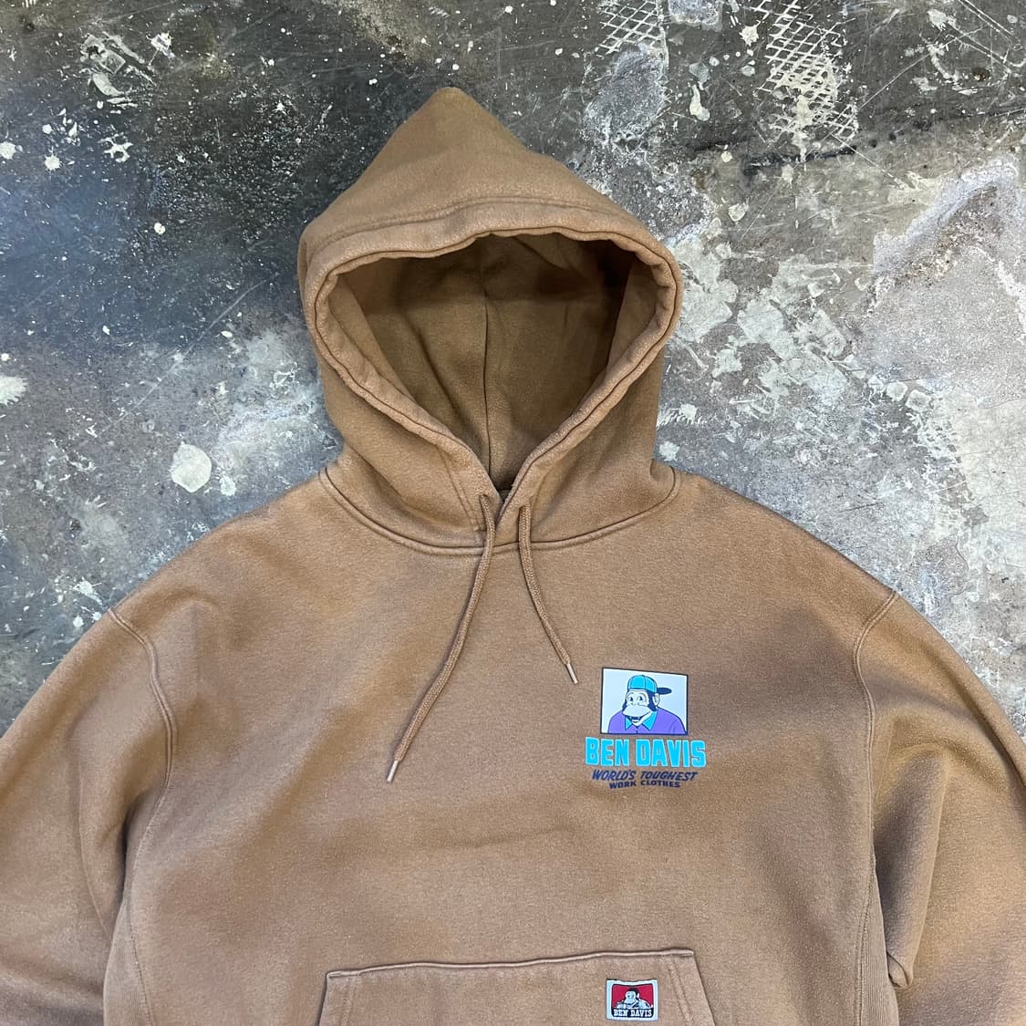 L) 재팬 벤데이비스 기모 후드티  밴데이비스 후드티셔츠 상품이미지3