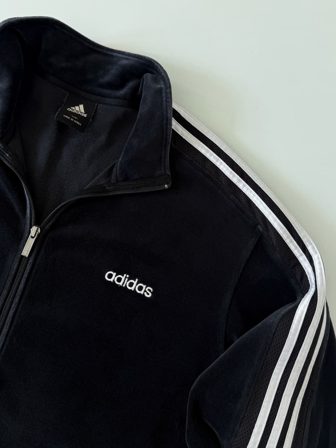 아디다스 오버사이즈 00‘s 벨벳 블랙 트랙 져지 상품이미지3