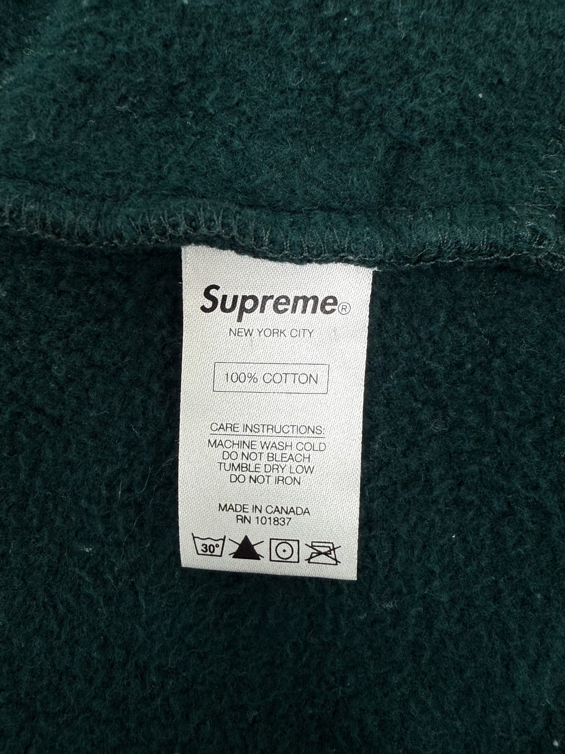 슈프림 14AW 후디드 크루넥 상품이미지7