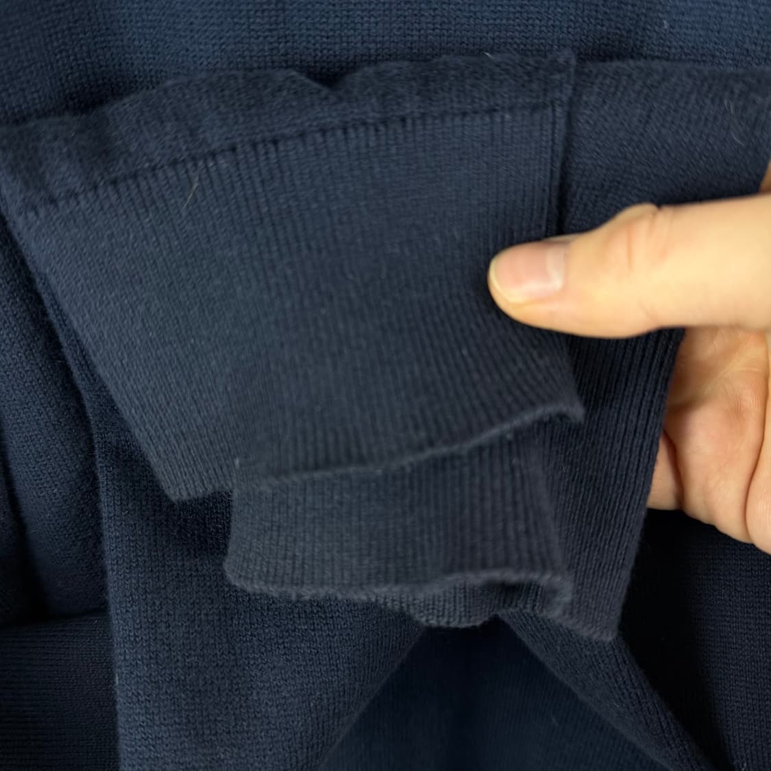 (L) 타미힐피거 라운드 니트 네이비 상품이미지4