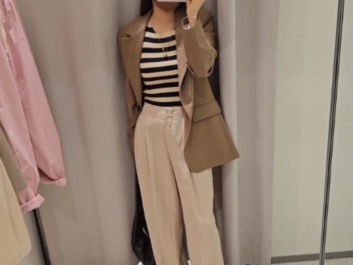 M사이즈) 자라 브라운 오버핏 자켓 오피스룩 간절기자켓 상품이미지2