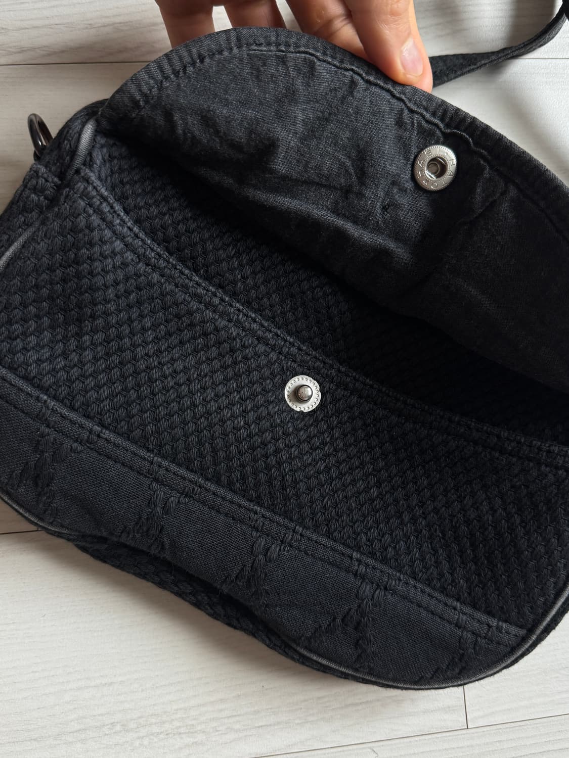 Poter classic Sashiko bag.black 상품이미지2