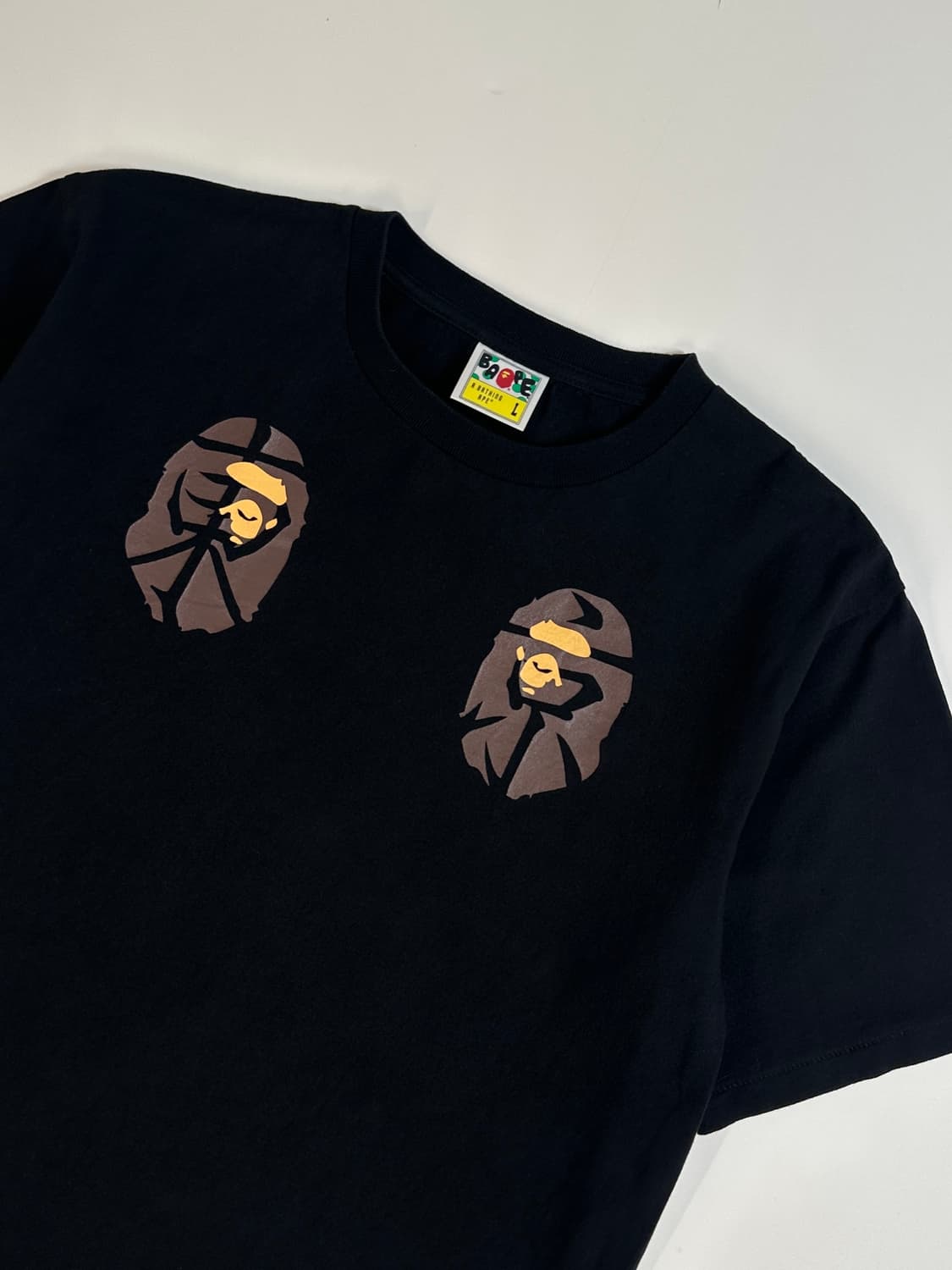 베이프 수베니어 BAPE SOUVENIR블랙 반팔 티셔츠 L  상품이미지3