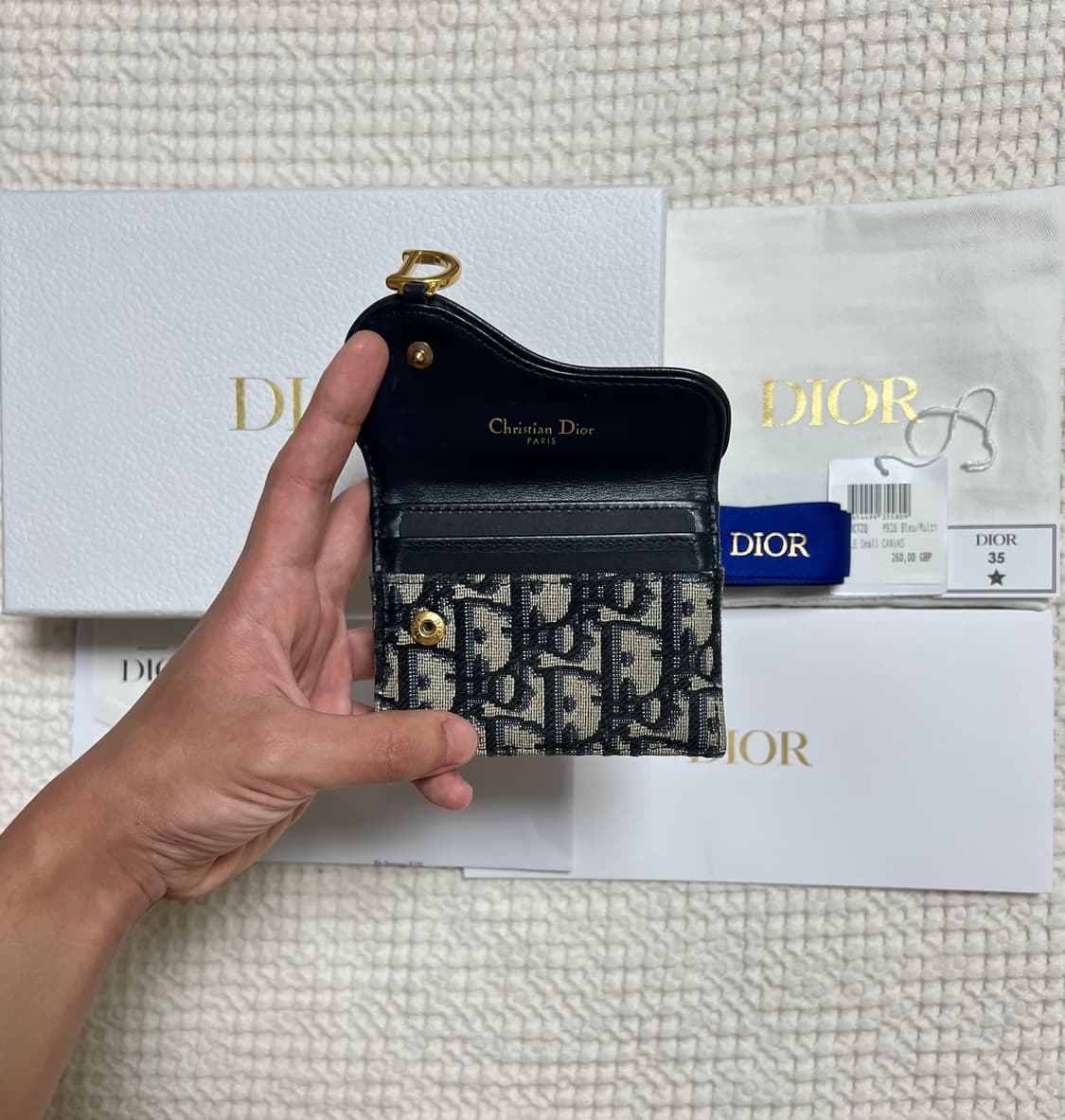 (풀구성) 디올 오블리크 새들 카드지갑 상품이미지3