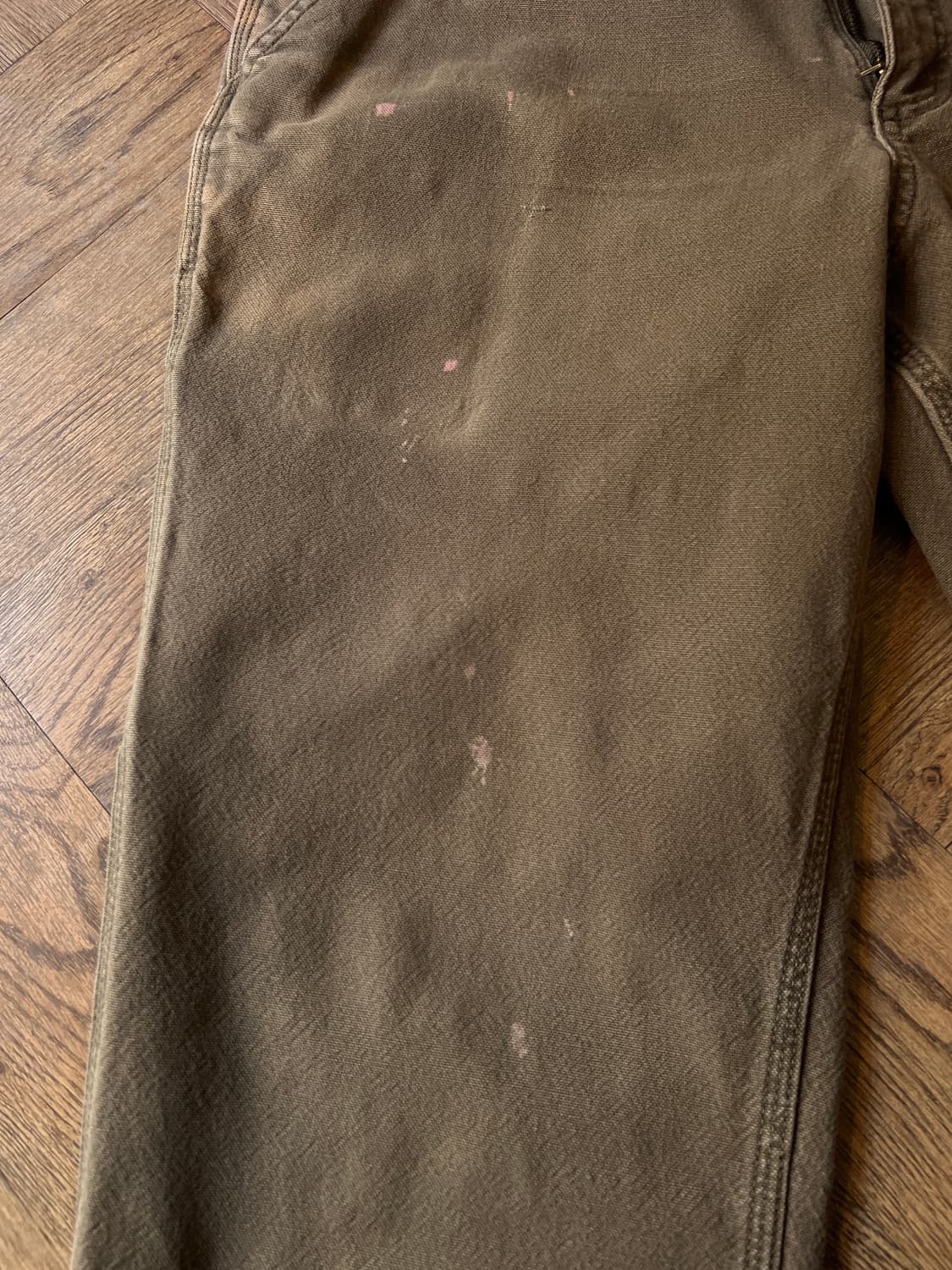 [34]칼하트 USA 빈티지 워싱 다크브라운 싱글니 카펜터 워크 팬츠 상품이미지4