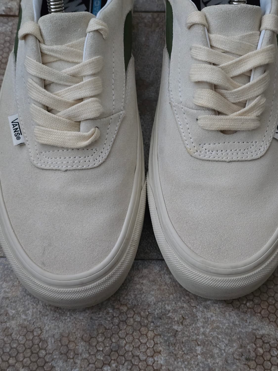 (260)반스 에이서 엔아이 sp 화이트 그린 상품이미지3