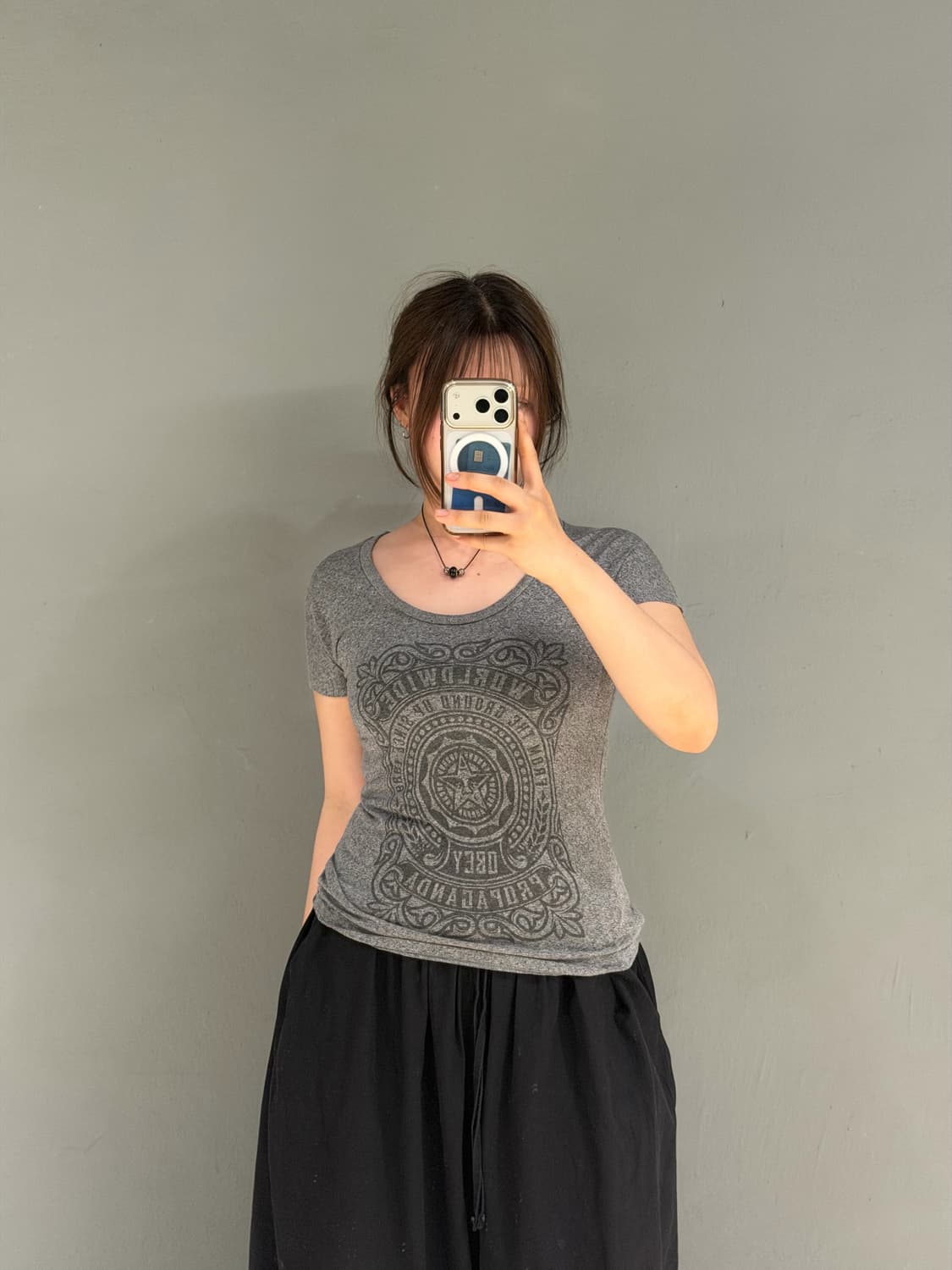 obey signature logo printing top 상품이미지2