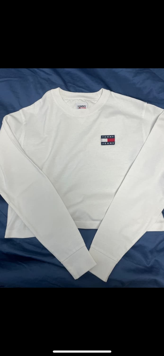타미진스 흰색 긴팔티 상품이미지3