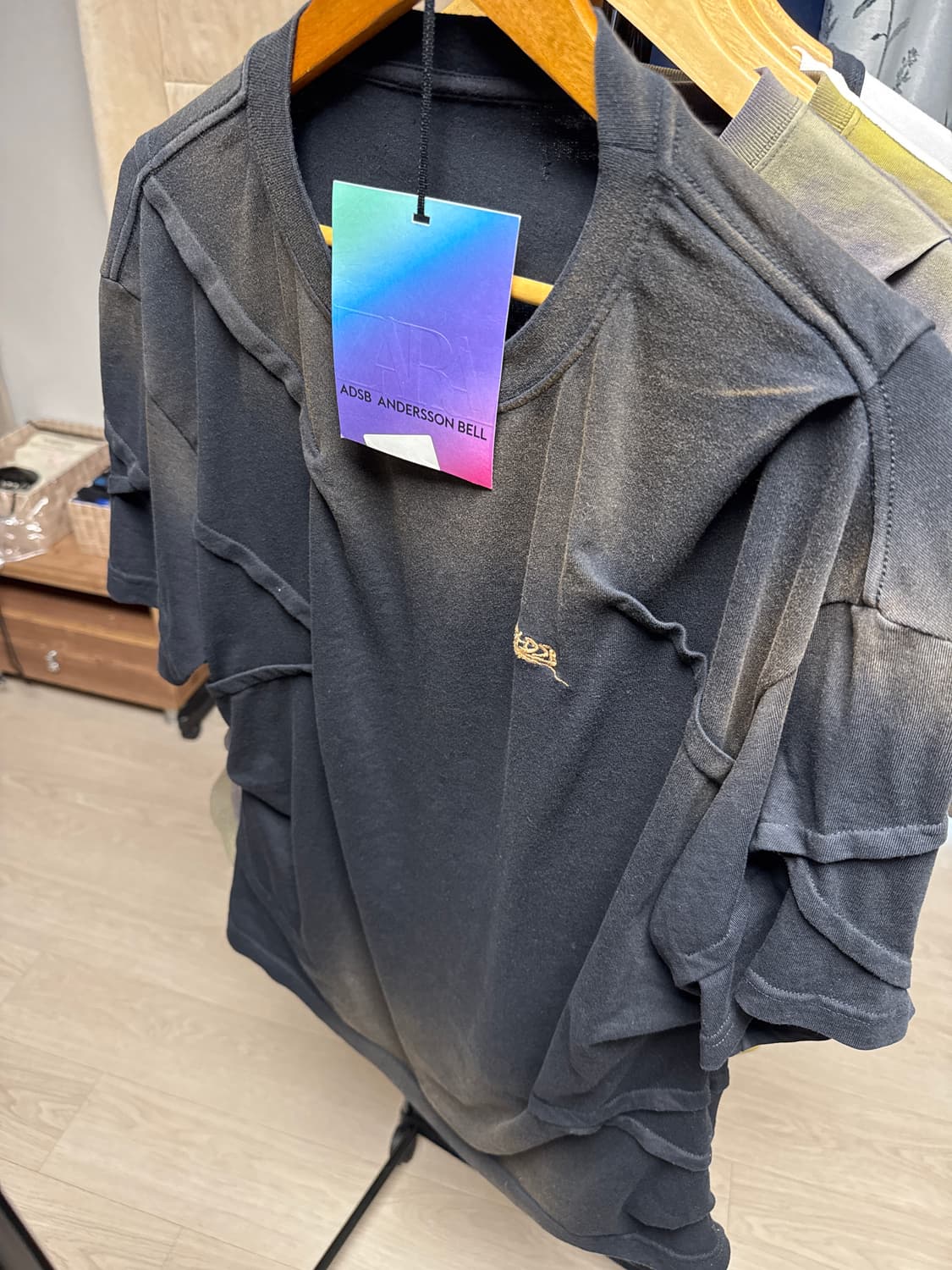 자라 앤더슨벨 초회판 워시드 플리티드 티셔츠 L 상품이미지8