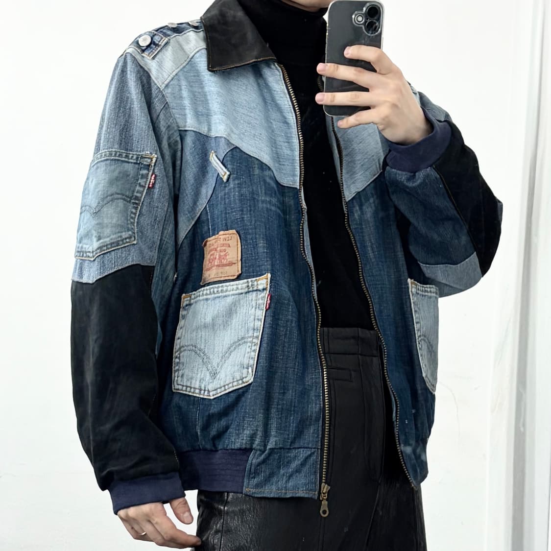 리바이스 리메이크 데님 봄버 자켓 상품이미지4
