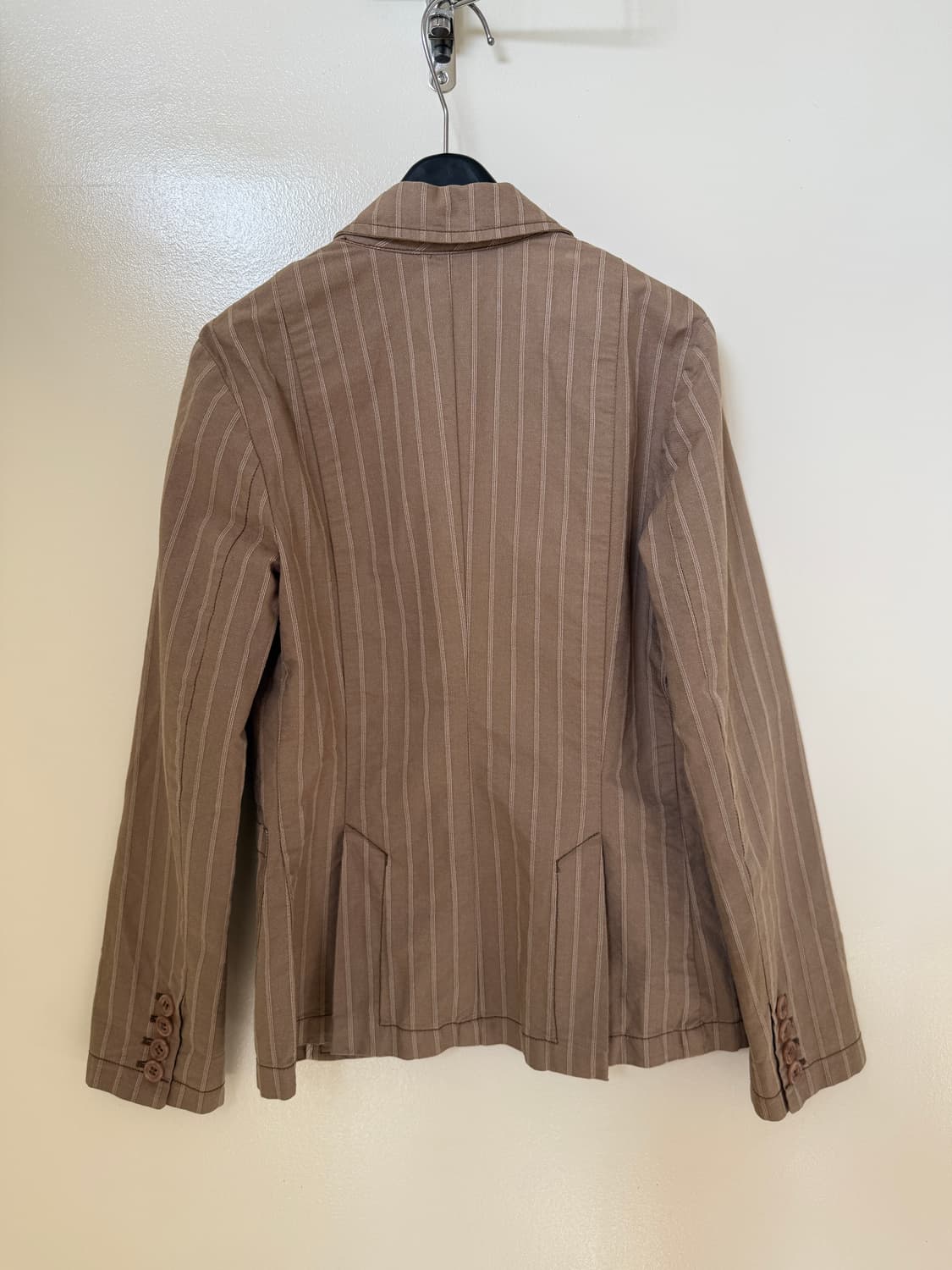 막스앤코 브라운 스트라이프 자켓(정품) 상품이미지3