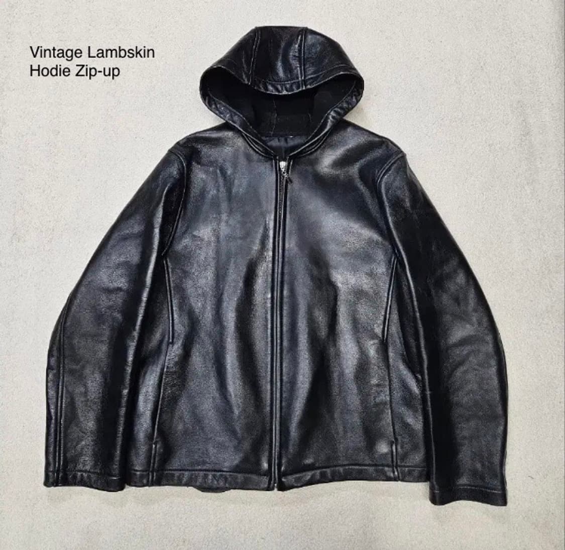 Vitage Lambskin Hodie Zip-up 상품이미지1