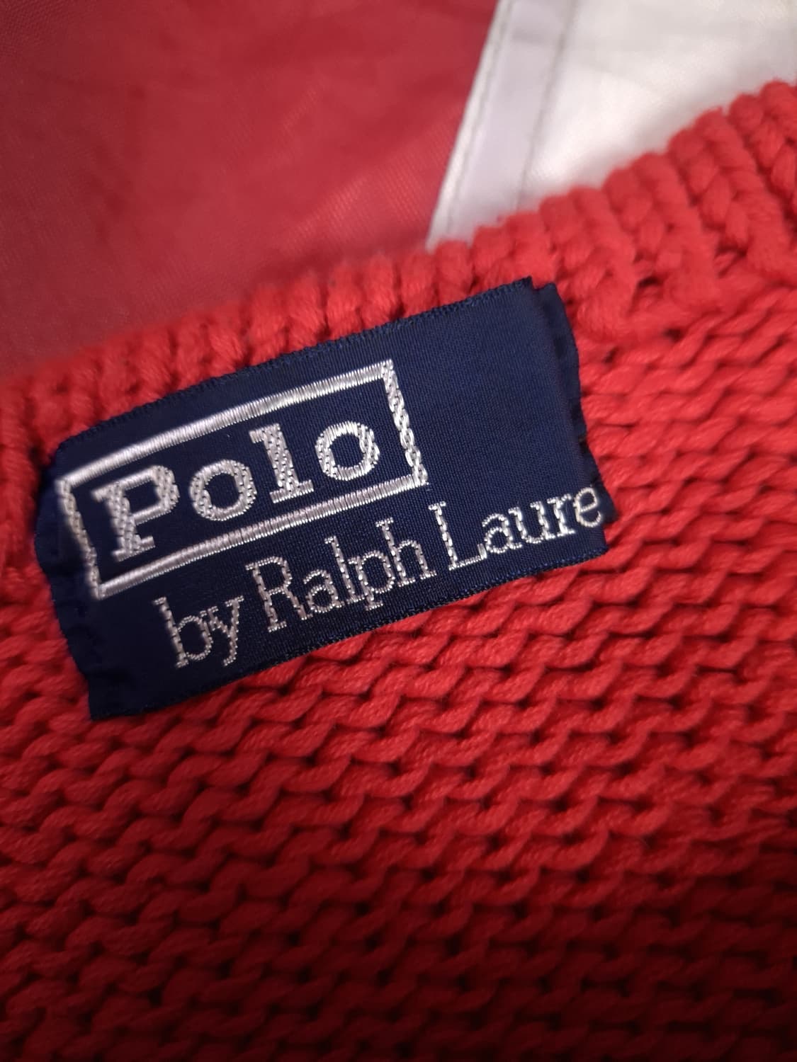 오리지날 80's 일본판 랄프로렌폴로 코튼 패치 니트 상품이미지3