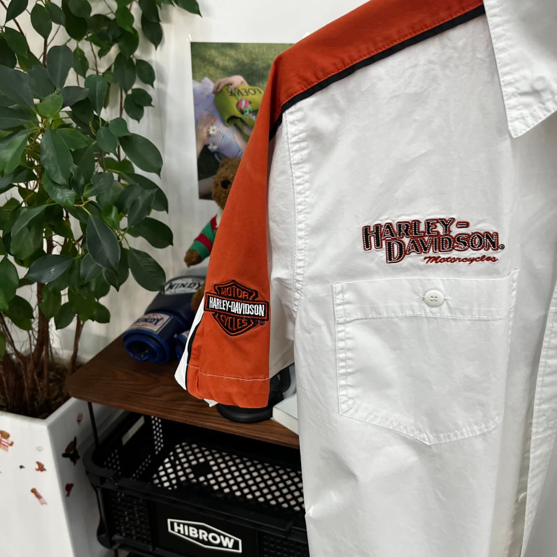 할리 데이비슨 반팔 셔츠 M 상품이미지4