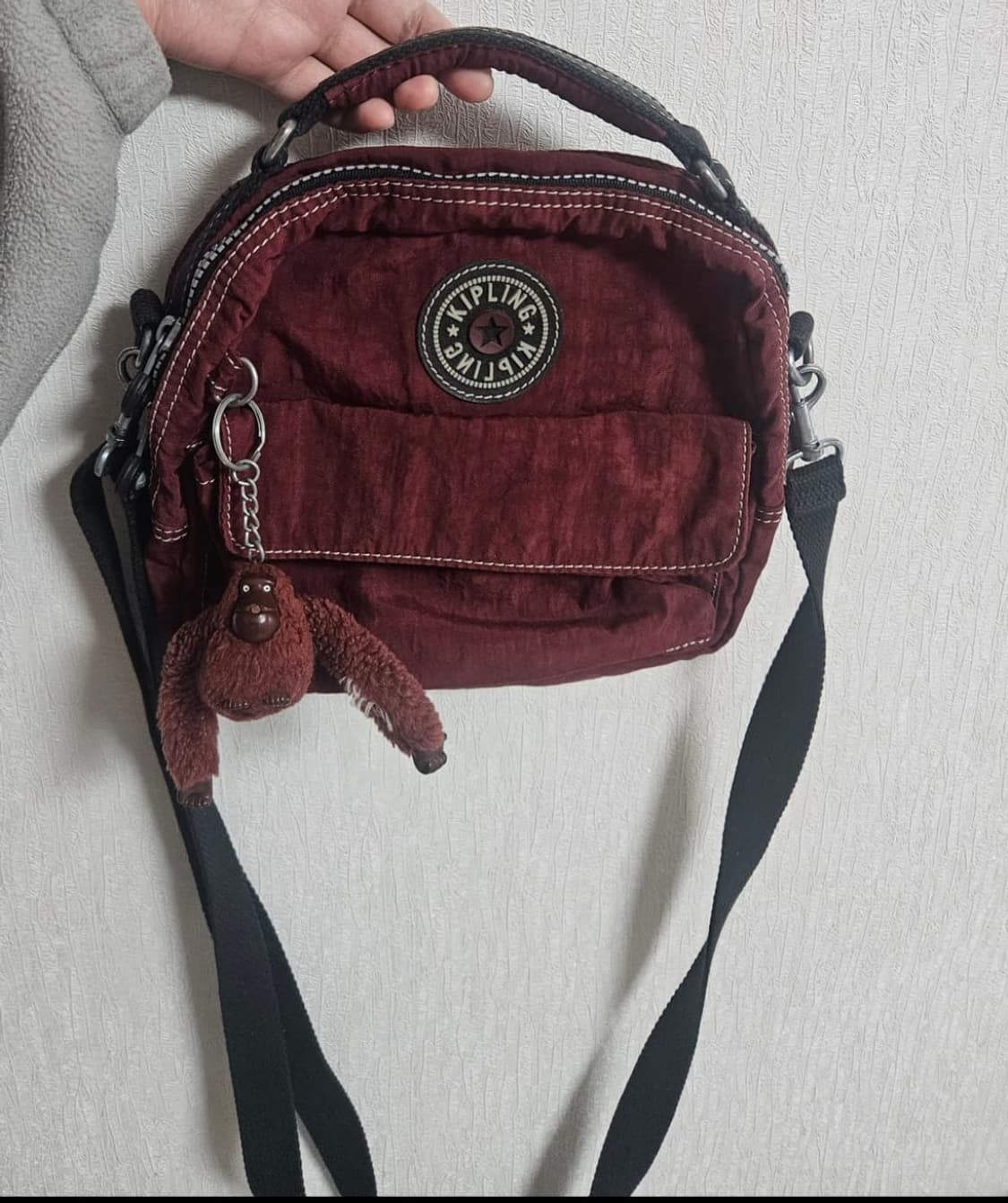 키플링 크로스백/버건디 와인색 상품이미지1