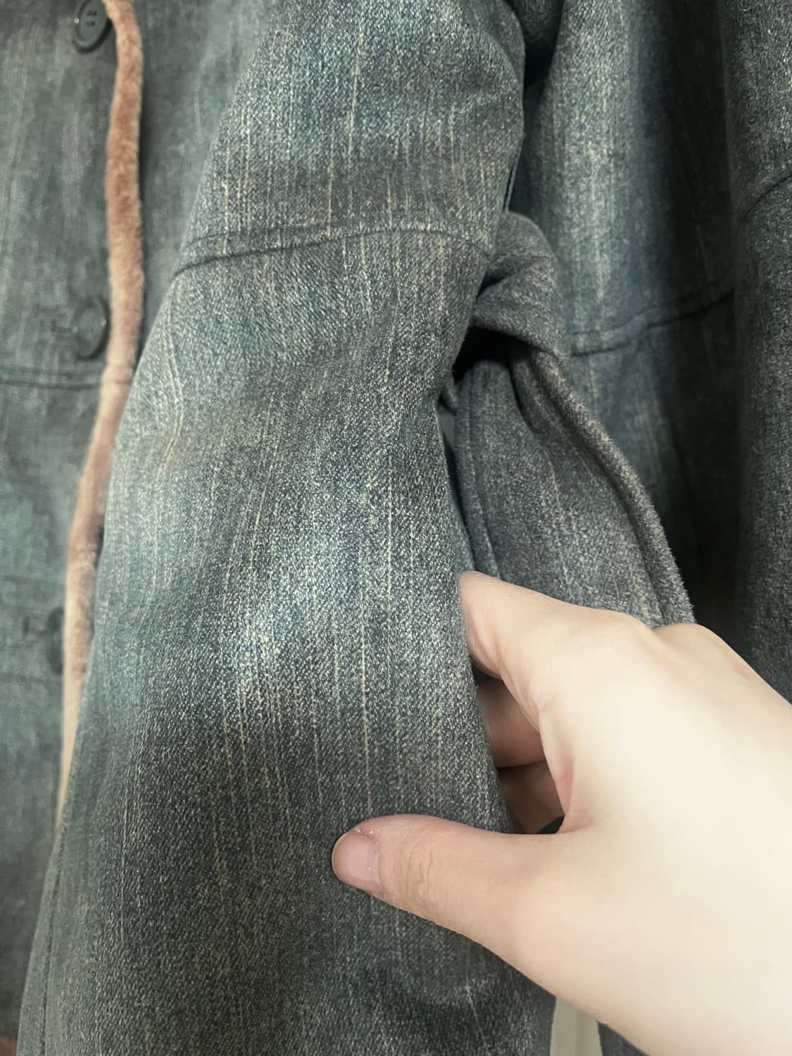 무스탕 카라 코트 상품이미지5