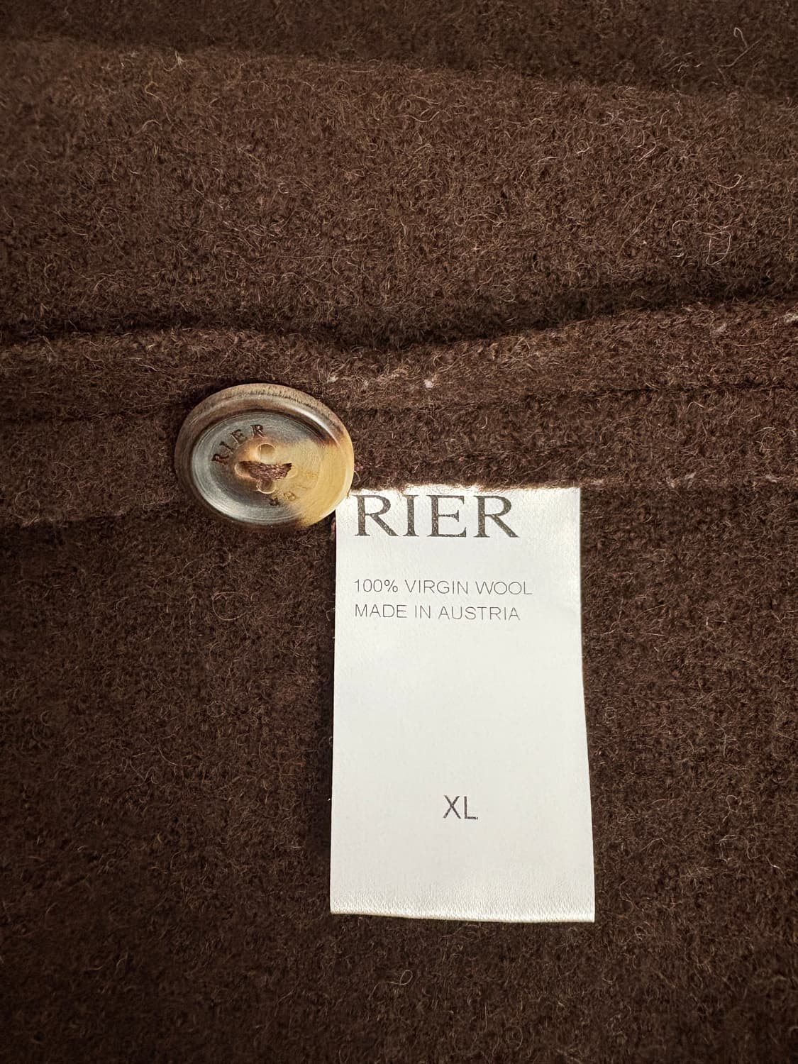 리에르 RIER / 워커 울 베스트 브라운 / XL 상품이미지7